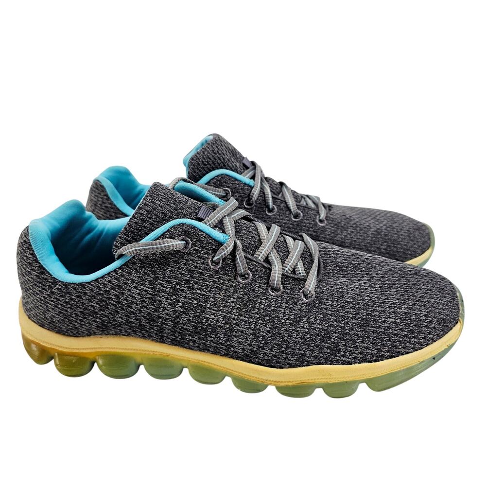 Avia Shoes Womens 9.5 Moonwalker Athletic Low Top Sneakers Gray Fabric Lace Up